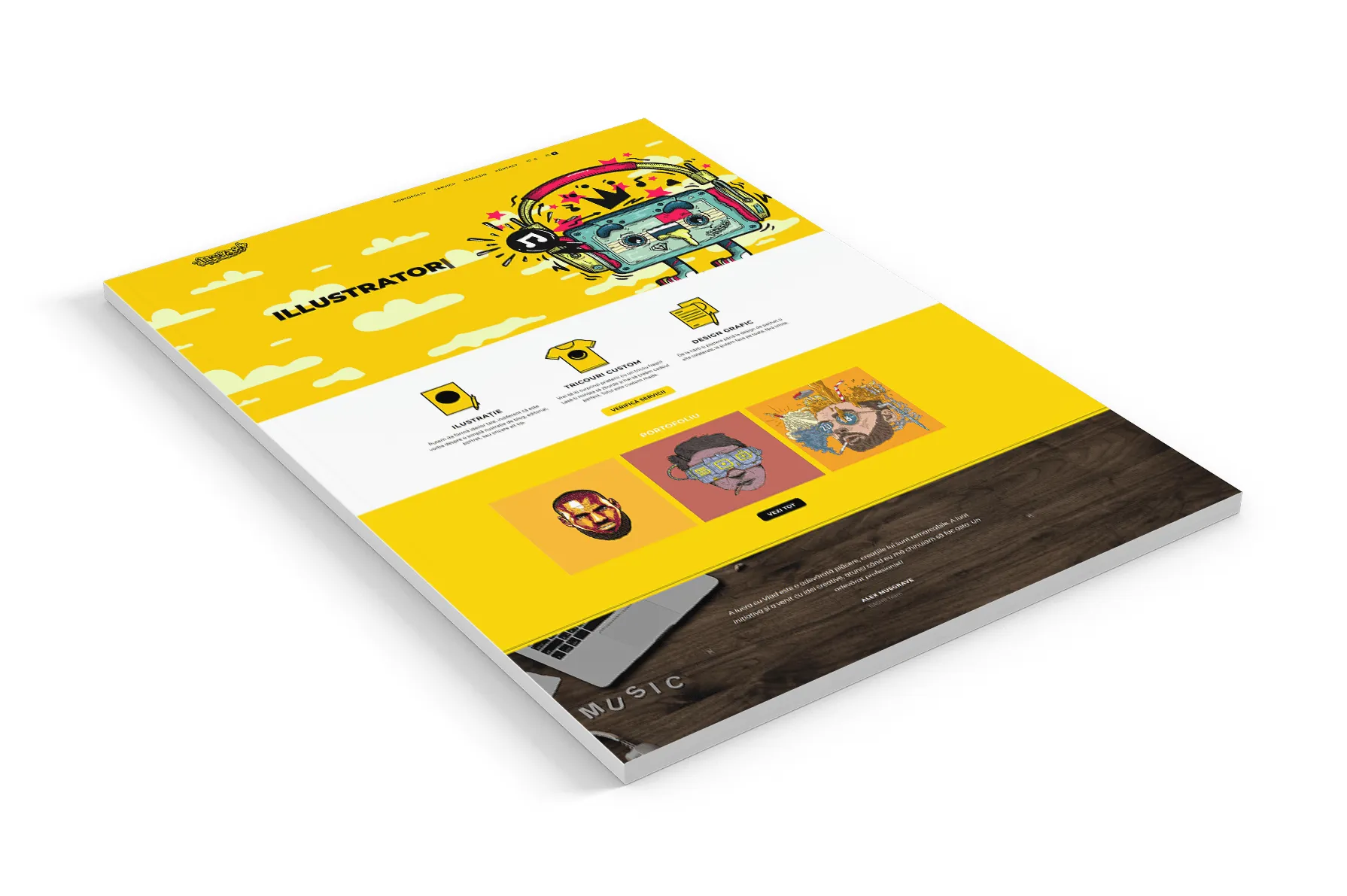 Screenshot website 3 pentru Illustrescu