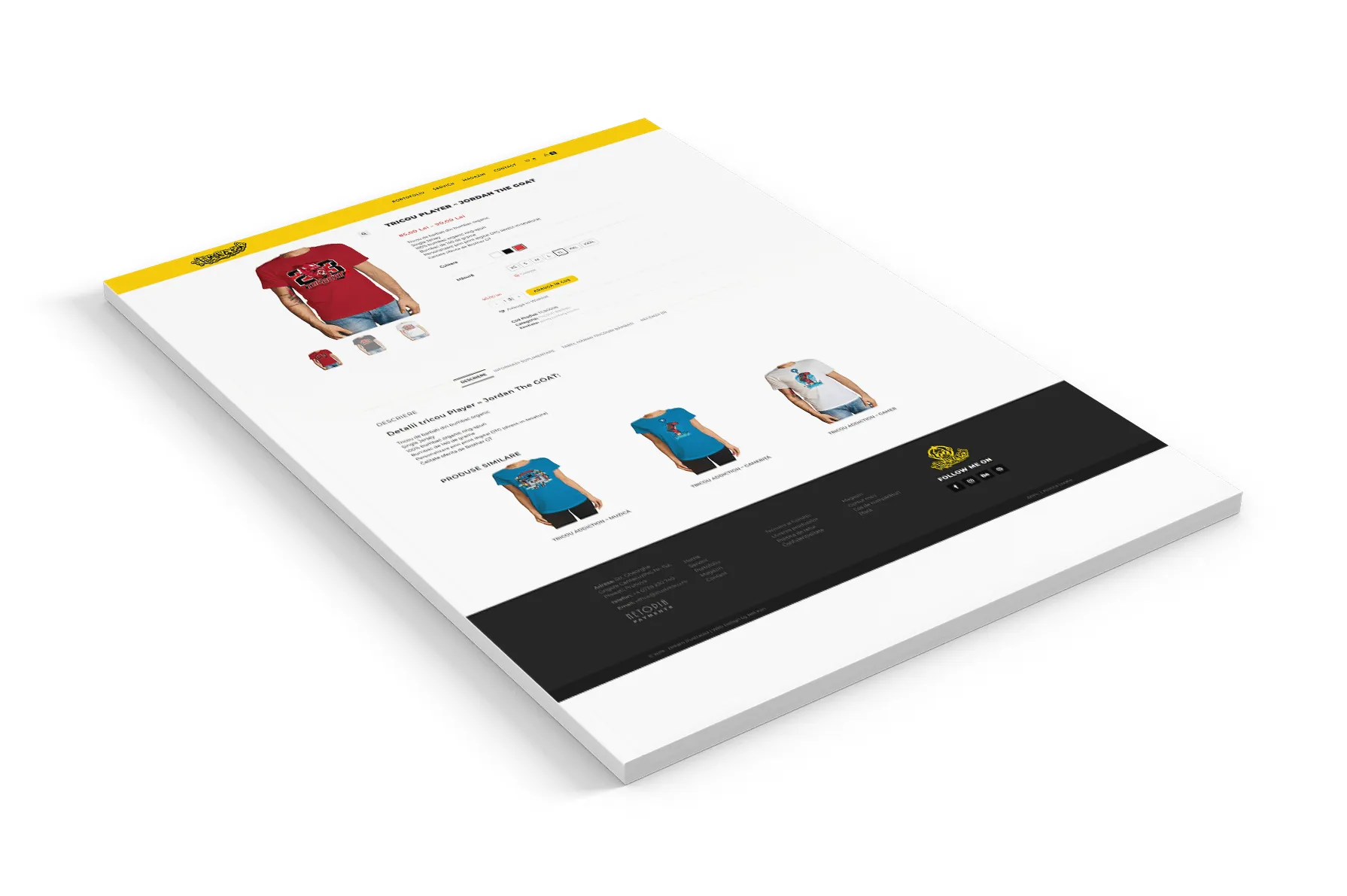 Screenshot website 4 pentru Illustrescu
