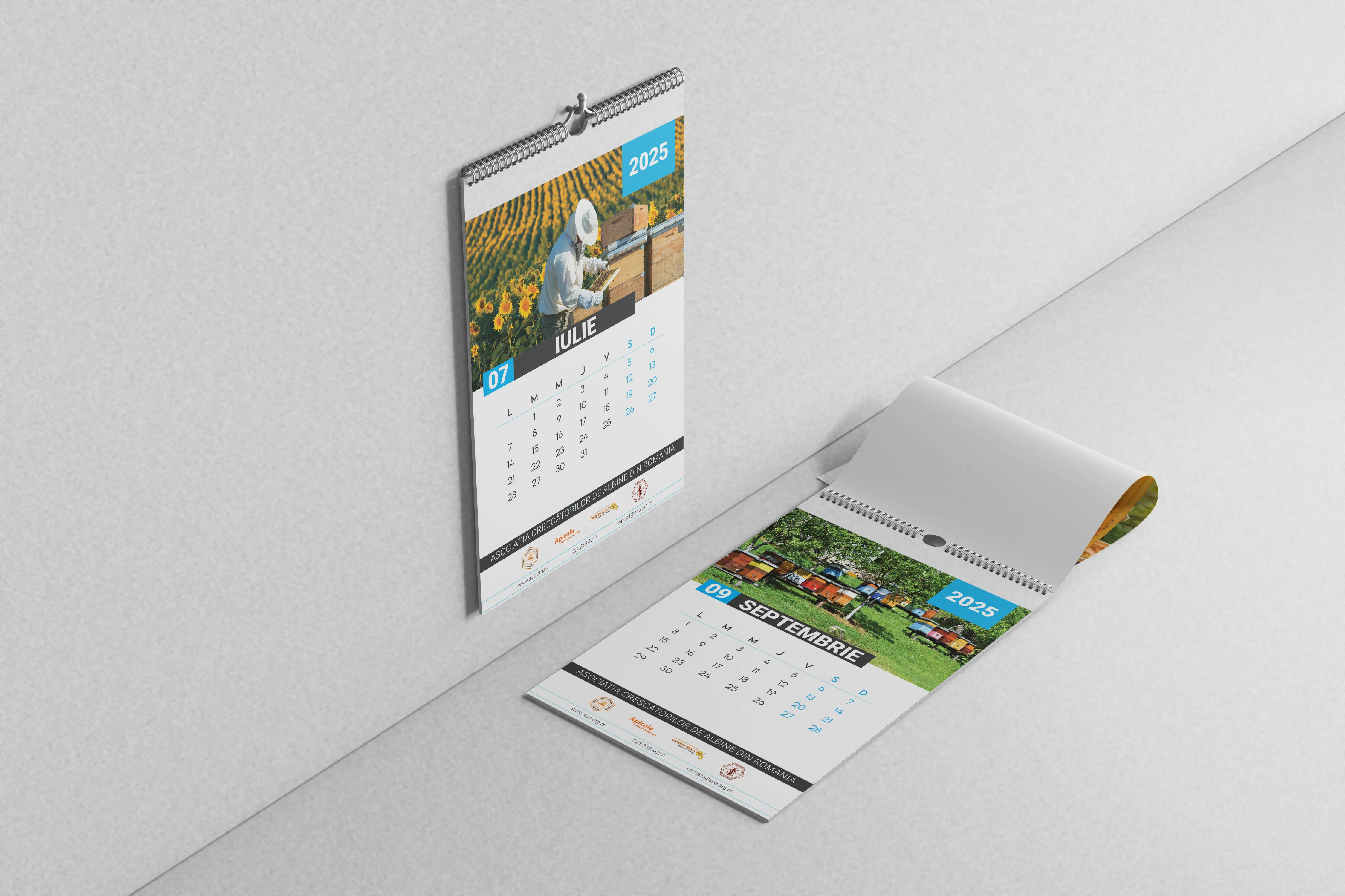Mockup calendar de perete ACA