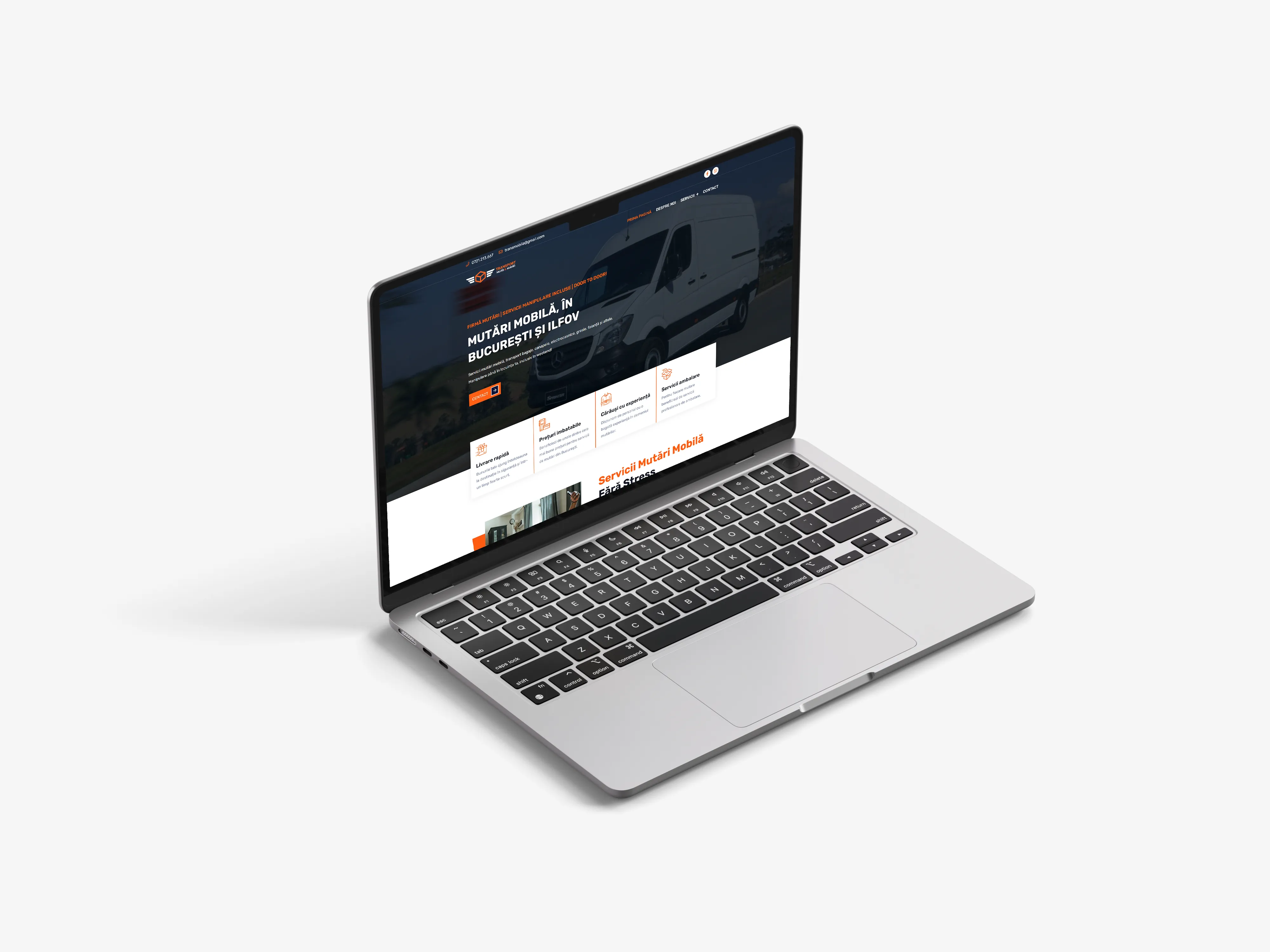 Screenshot website 1 pentru Transport Marfă Mobilă